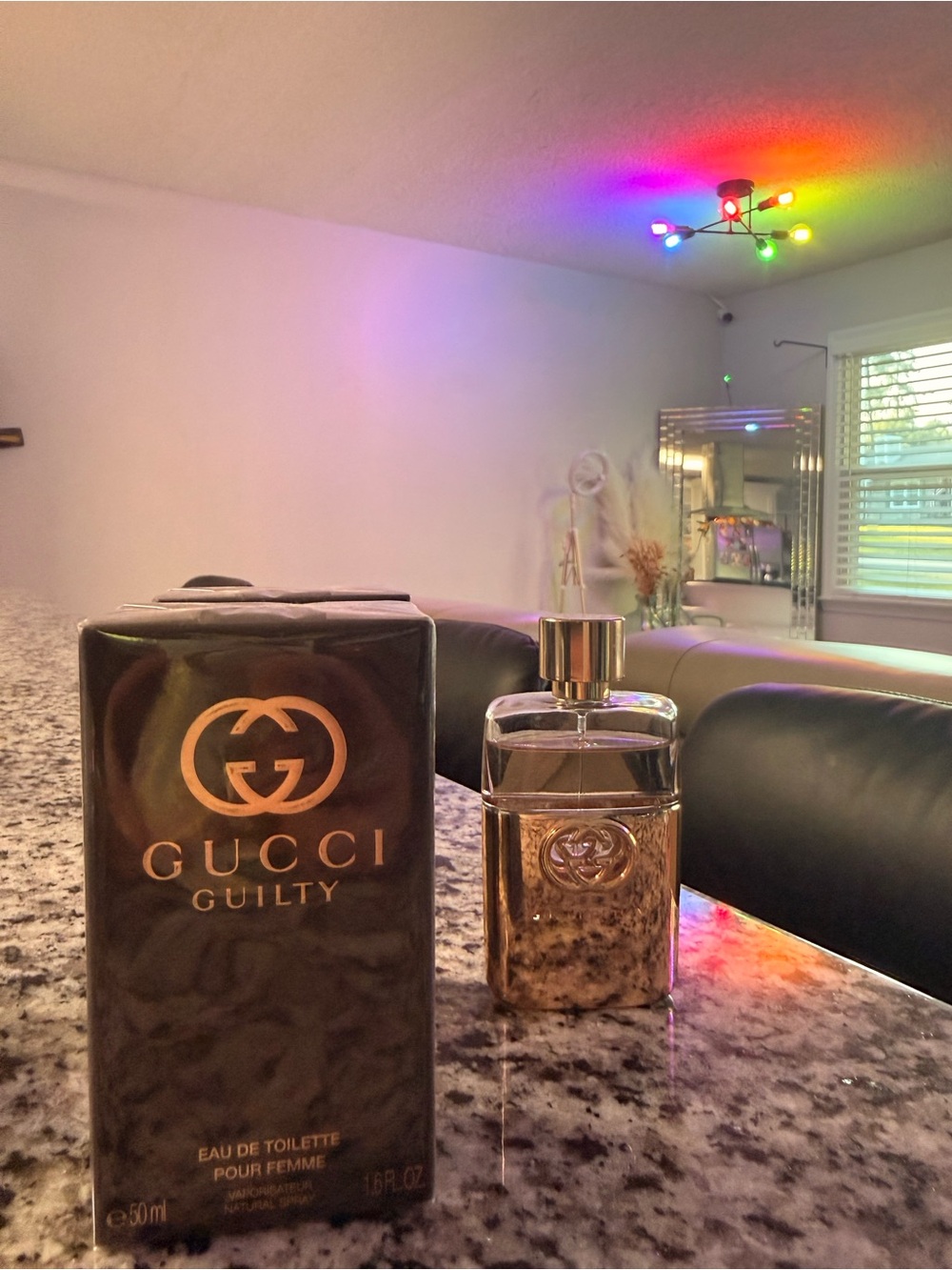 Gucci Guilty Women's Fragrance Bottle and Box - Gold and Black